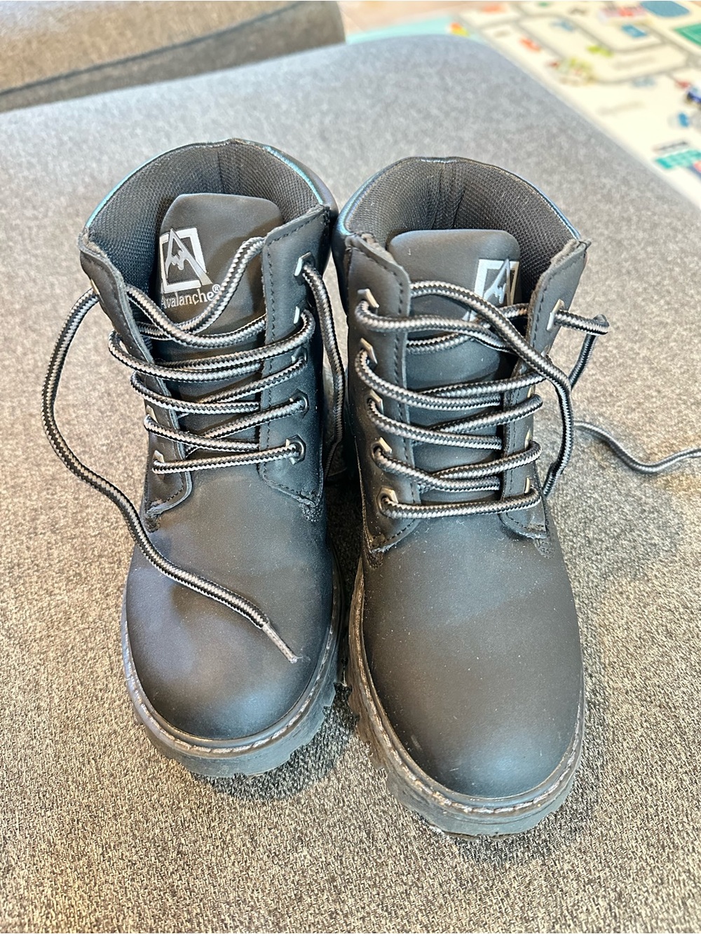 EU Avalanche Outdoor Kids Hiking Waterproof Lace-up Boots